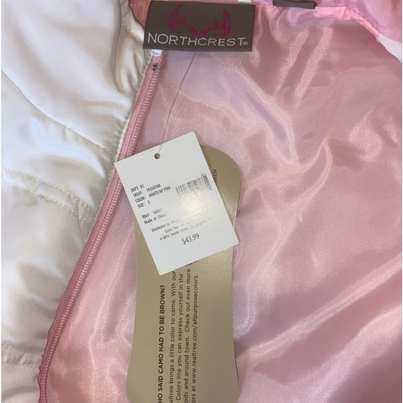 NEW Northcrest Realtree White & Pink Camouflage Lightweight Vest Womens Small - Picture 7 of 9